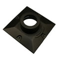 thumbnail image 1 of Gama Sonic Black Pier Base Aluminium Mount for 3 inch Fitter Post Top Mounts, 1 of 4