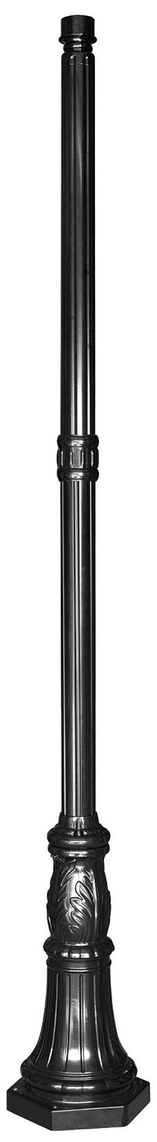 Gama Sonic Commercial 96" High Black Outdoor Post Light Pole