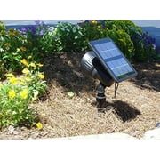 Gama Sonic GS-103-WW Progressive Garden Landscape Spotlight Outdoor Solar Powered Light on Stake, BLACK