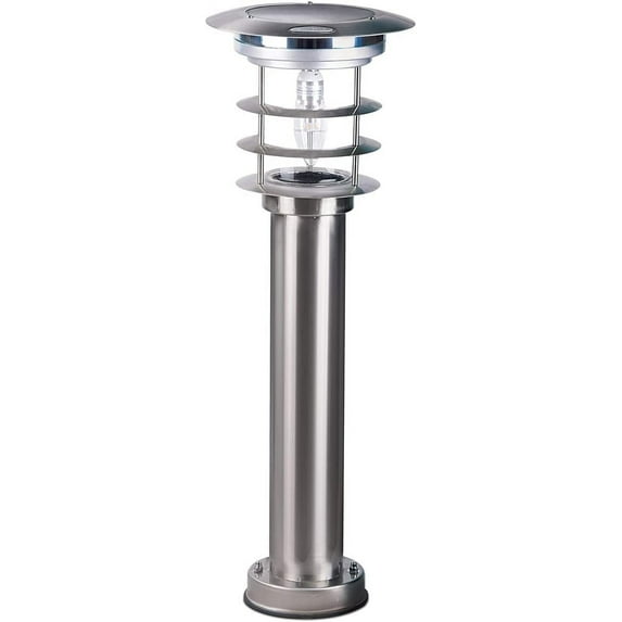 Gama Sonic Stainless Steel Solar Bollard Lamp with EZ Anchor