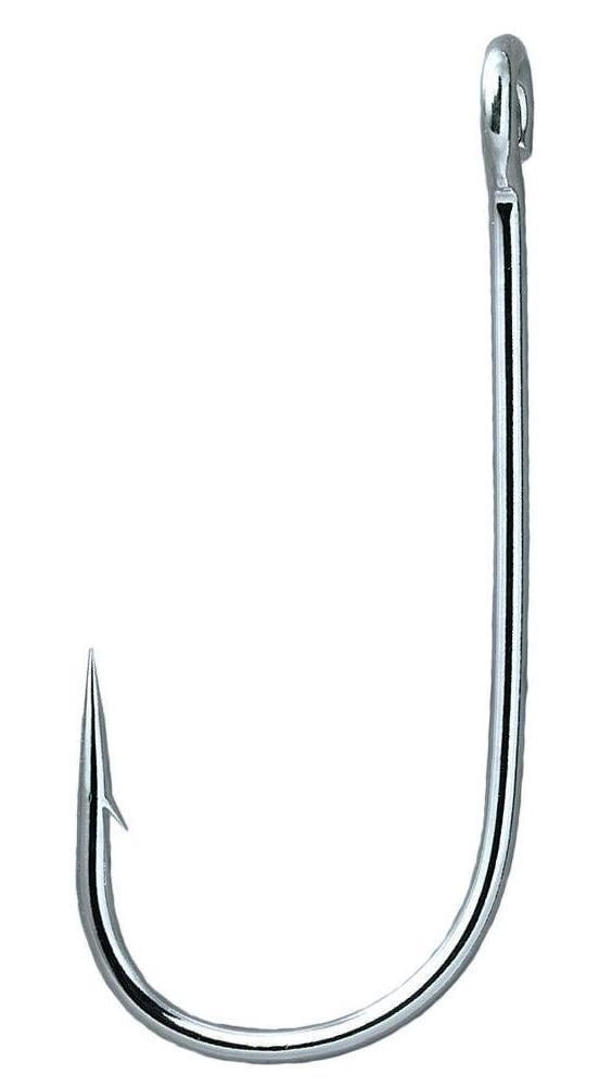 Gamakatsu 25 Pack Open Eye Siwash Hook Nickel, 4/0