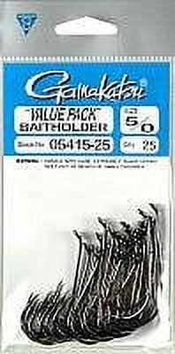 Gamakatsu Baitholder Hook 5/0, Needle Point, Offset, NS Black, 25pk ...