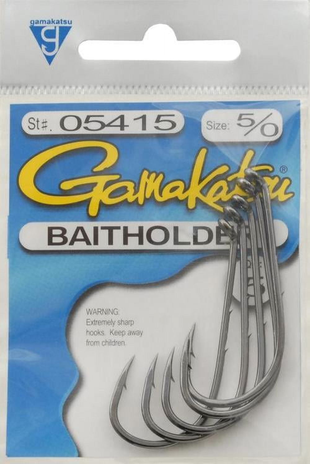 Gamakatsu EWG Hooks 5 sizes 1/0, 2/0, 3/0, 4/0, and 5/0 – M & C's  Handcrafted Jigs & Lures