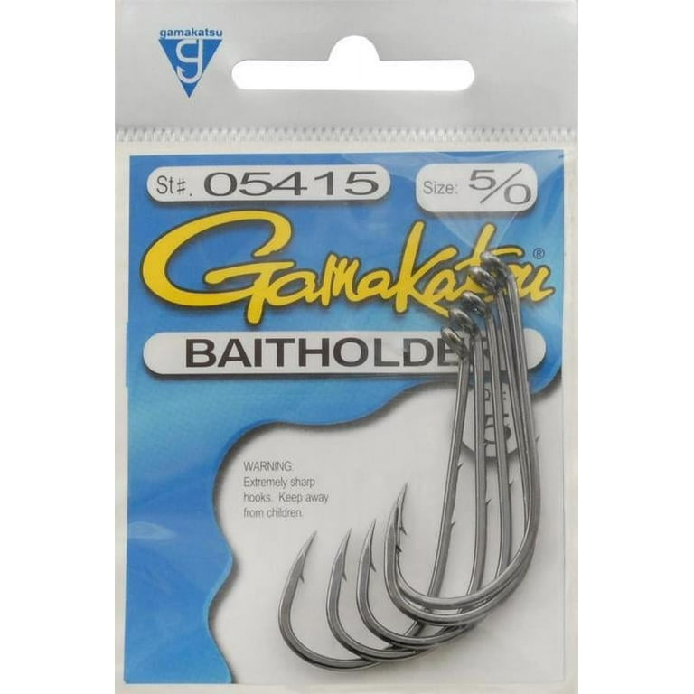 Gamakatsu Baitholder Hooks, Size 5/0, 5 Pack