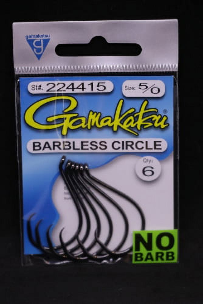 Gamakatsu Barbless Circle Inline Point Octopus Hooks - Size 5/0 