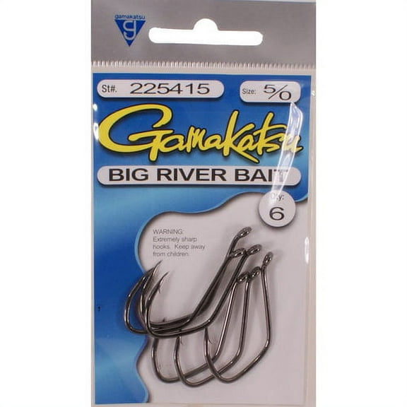 Gamakatsu Big River Bait 5/0 NSB 6pk