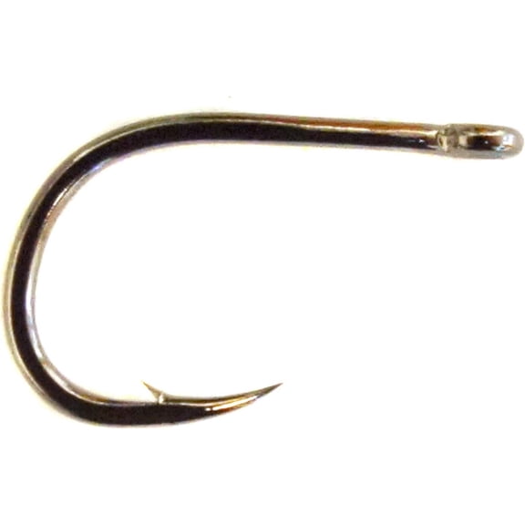 Gamakatsu C14S Glo Bug 2X Strong Fly Hook Black Size 10 25Pk - 79405-25