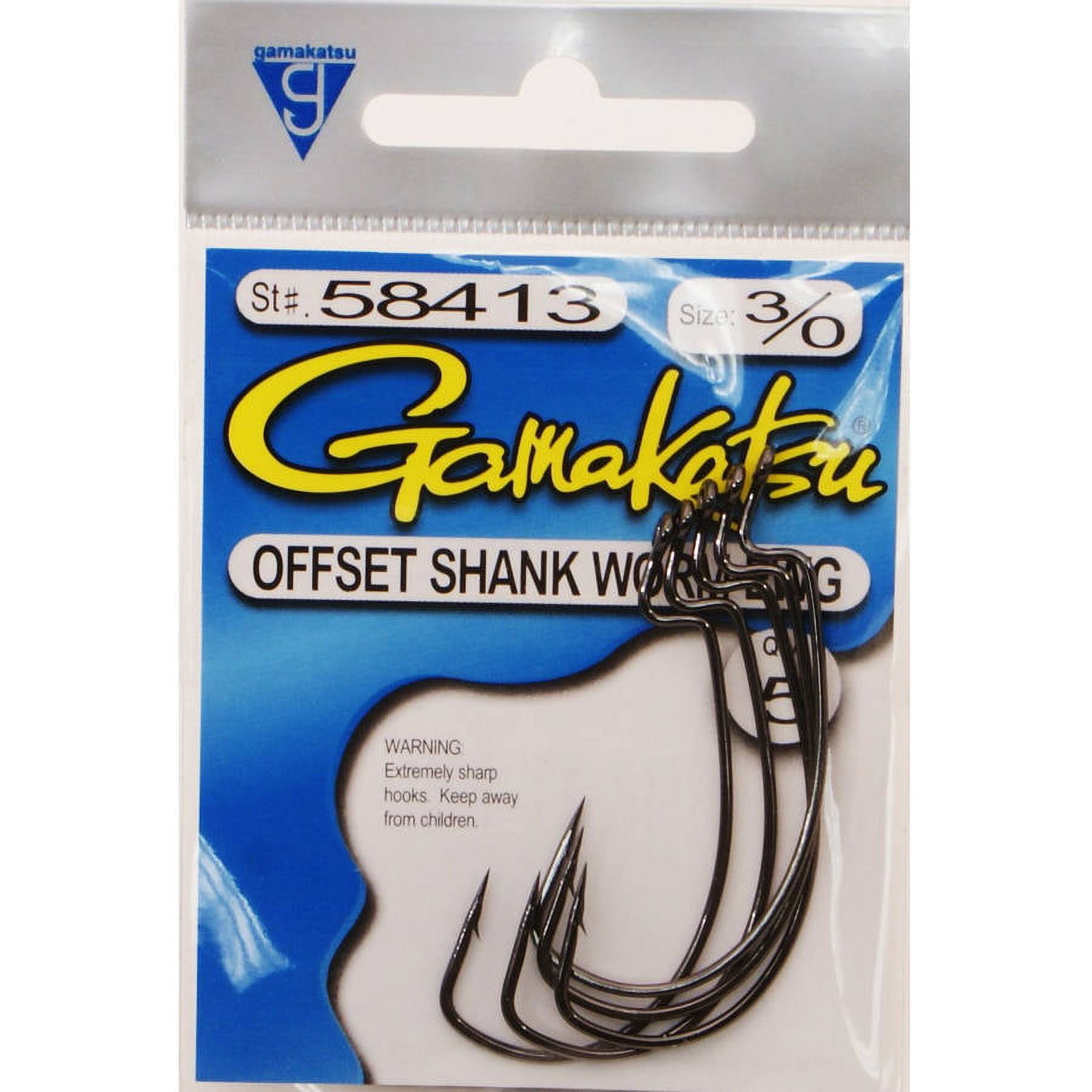 Ewg Offset Shank Worm Hook 25 Count Per Pack Freshwater Saltwater
