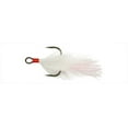 thumbnail image 1 of Gamakatsu Feathered Treble White & Red Size 6 2pk, 1 of 2