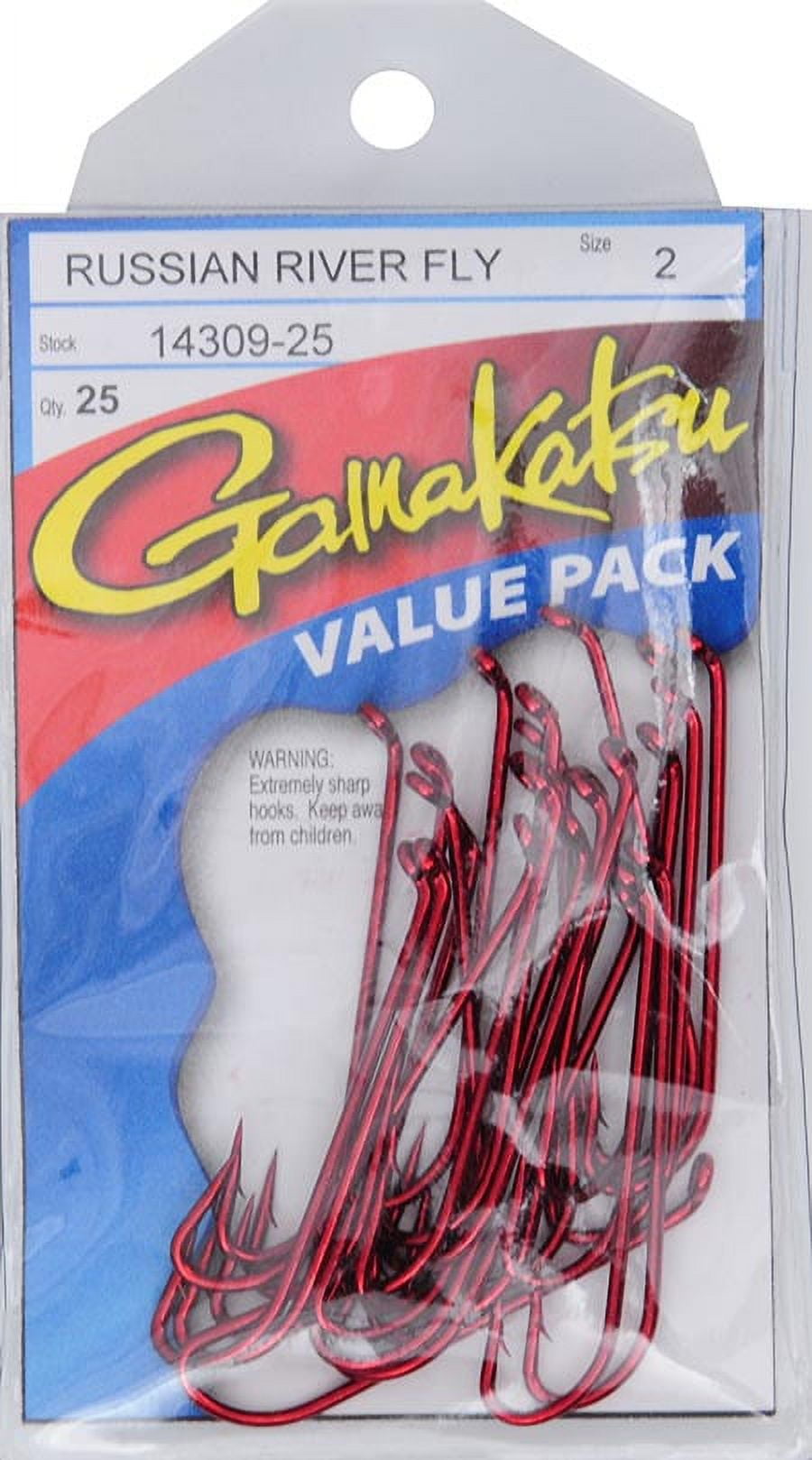Gamakatsu Gama Rusian R Fly Red #2 Ea 25/pk 14309-