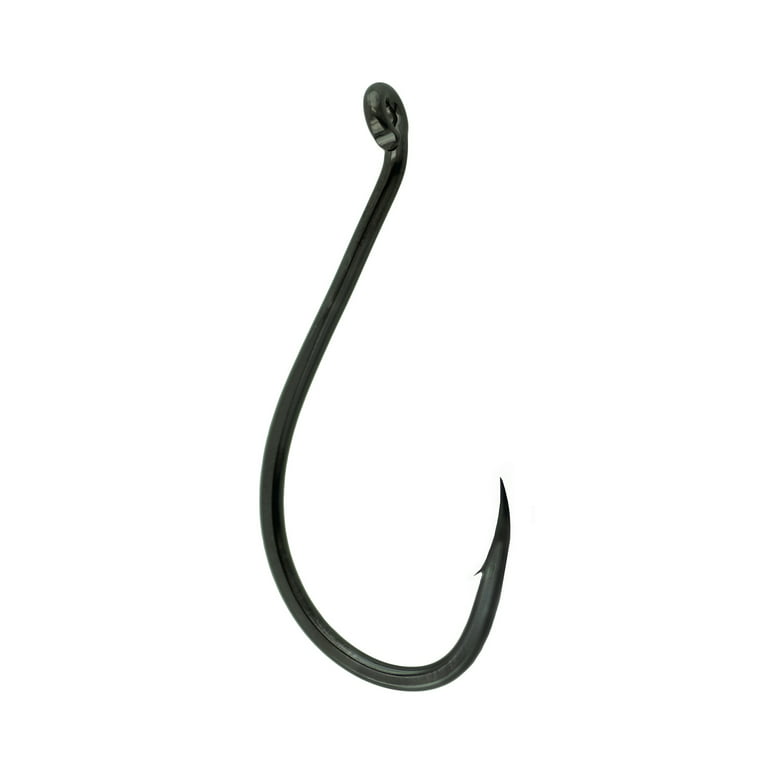 Gamakatsu Octopus Hook in High Quality Carbon Steel, NS Black, Size 1,  8-Pack