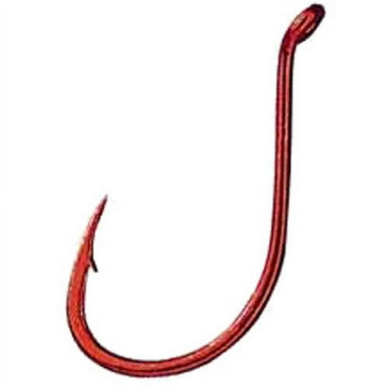 Gamakatsu Octopus Hook in High Quality Carbon Steel, Red, Size 1, 8-Pack