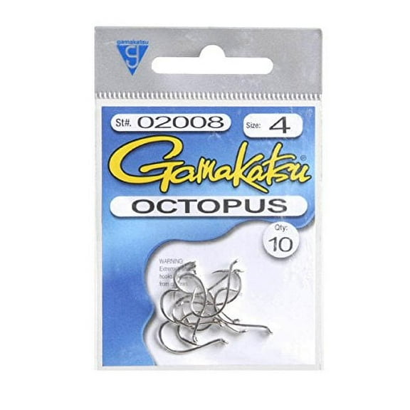 Gamakatsu Octopus Hooks - Nickel - size 4