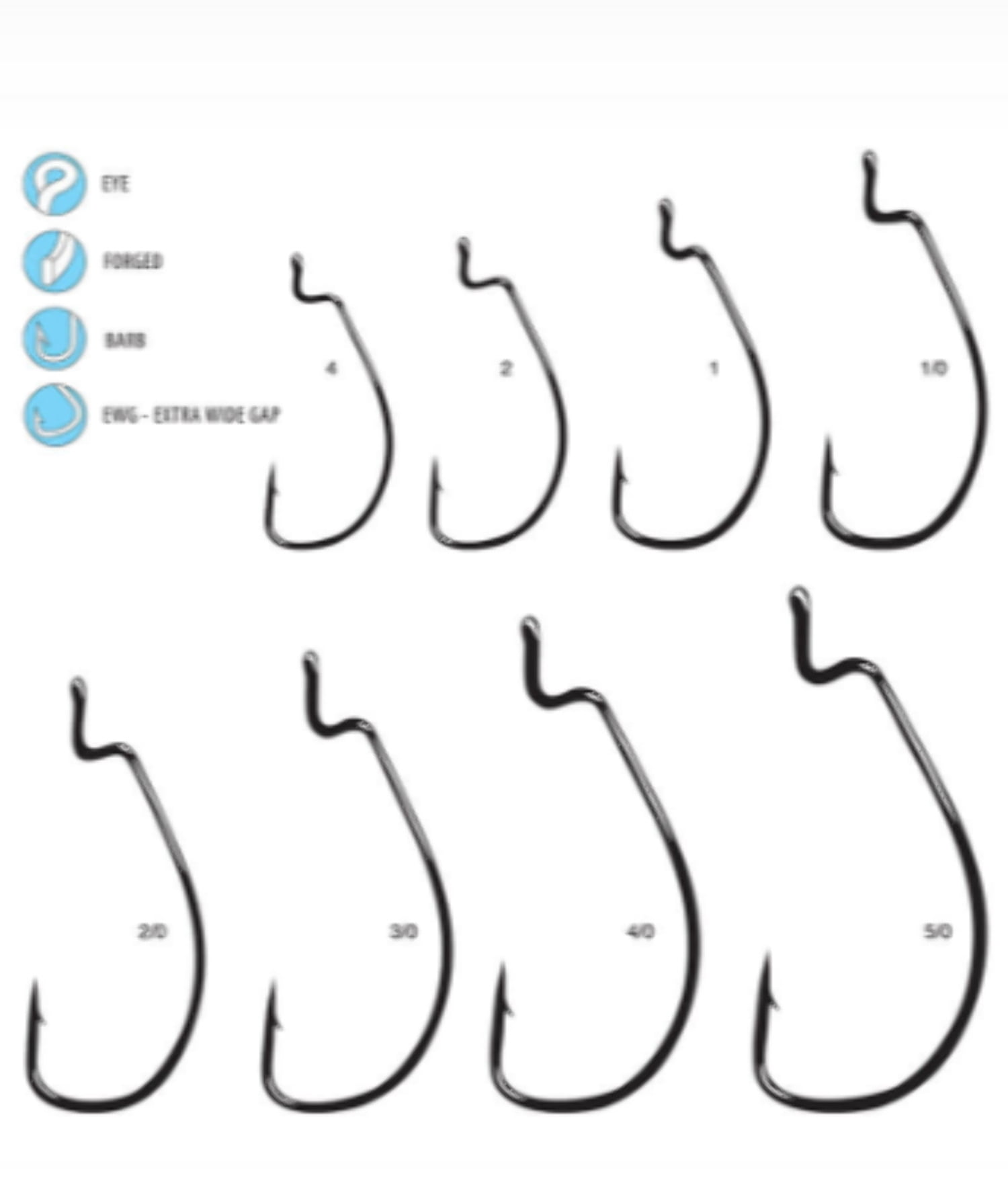 Gamakatsu Offset EWG4/0 NSB 100pk