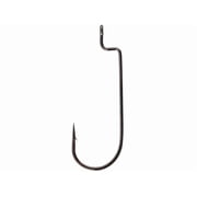 Gamakatsu Offset Shank Single Worm Hooks, Size 2, 6 Pack