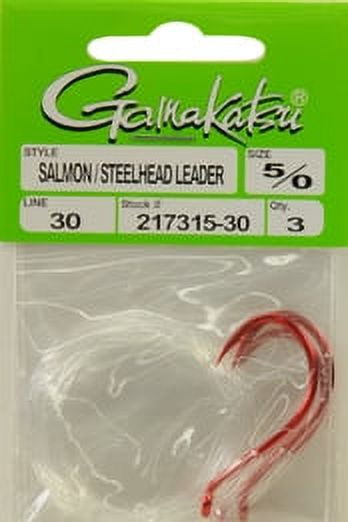 Gamakatsu Salmon Steelhead Leader Red 5/0-10 