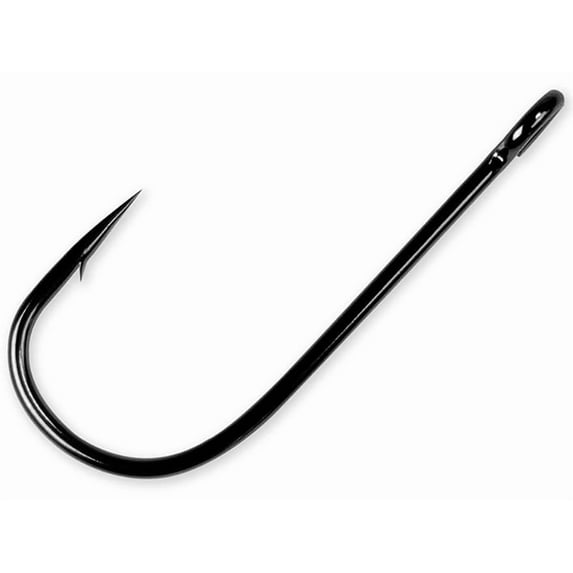 Gamakatsu Siwash Open Eye Hook #1/0 Black 6PK