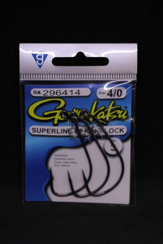 Gamakatsu Superline Spring Lock Hooks Size 4/0