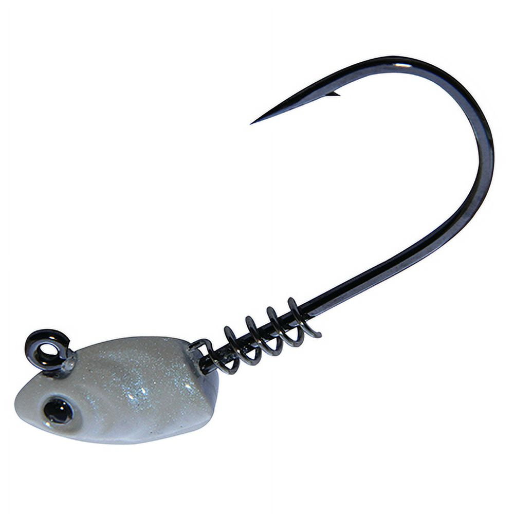 Gamakatsu Swim Bait Head Wgt 1/2oz 5/0 Pearl 3pk