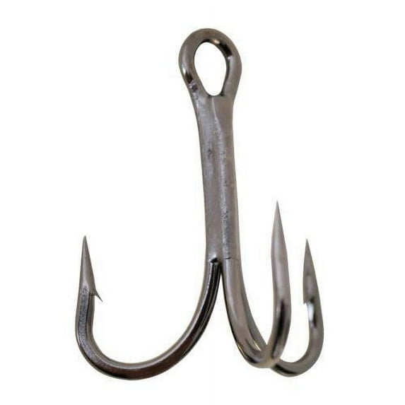 Gamakatsu Treble Hook 2X Black Size 1 7pk
