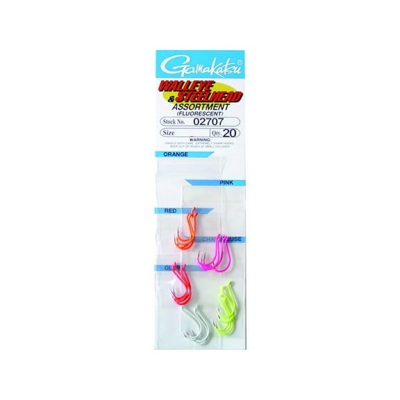 Gamakatsu Walleye Assortment #2 Fluorescent 20pk