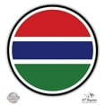 thumbnail image 1 of Gambia Flag - 5" Vinyl Sticker - For Car Laptop I-Pad - Waterproof Decal, 1 of 1