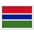 thumbnail image 1 of Gambia National Flag Patriotic Vexillology World Flags Country Region Poster Artwork Framed Wall Art Print A4, 1 of 4