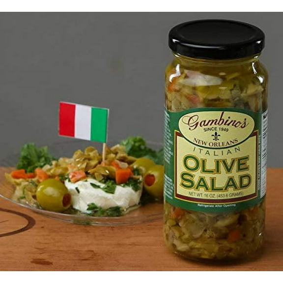 Gambinos Italian Olive Salad, 1 Gallon -- 2 per case.