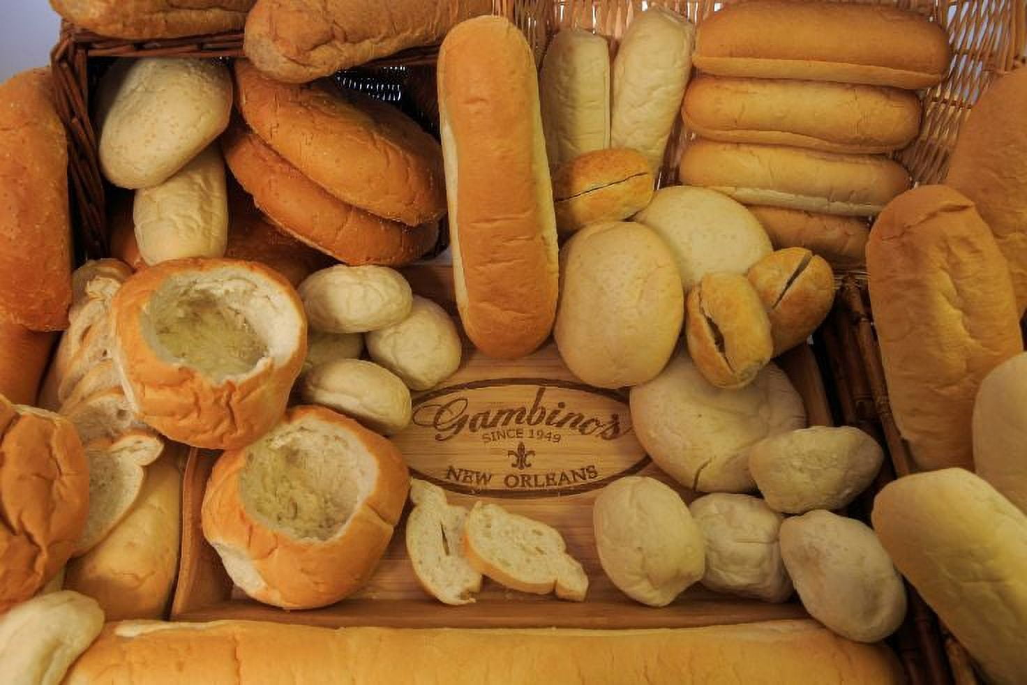 Gambinos Po Boy Gallagher Bread, 3 Ounce - 50 per case.