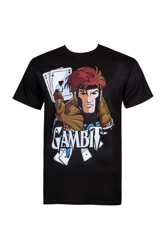 112581M Gambit Feeling Lucky Mens X-Men T-Shirt - Medium