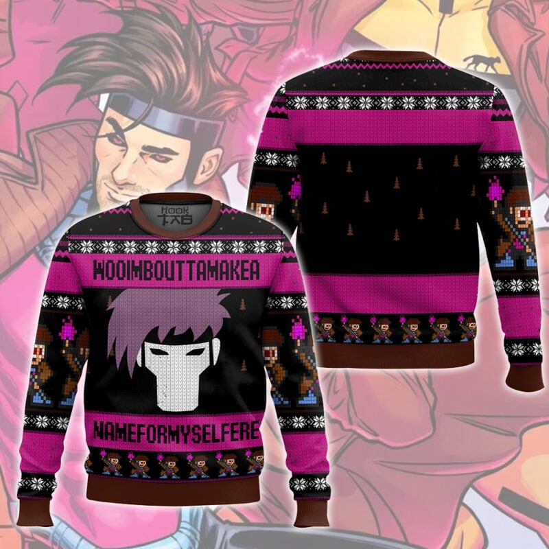 Gambit Make A Name For Myself Christmas Ugly Sweaters