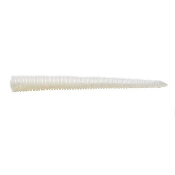 Gambler Eel Ribbed Single Tail Soft Plastic Trailer (Silver Metalic, 8 inch)