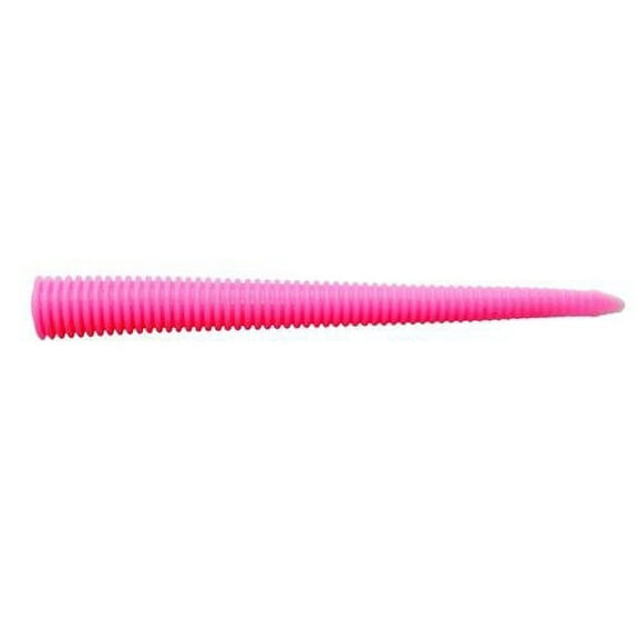 Gambler Eel Ribbed Single Tail Soft Plastic Trailer (Striper Pink, 8 inch)