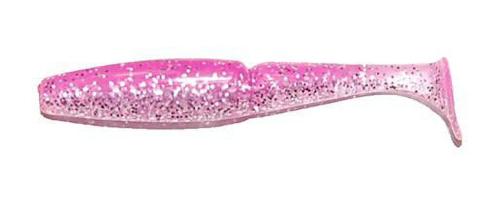 Gambler Little EZ 3 3/4 inch Segmented Paddle Tail Swimbait (Pink Hologram)