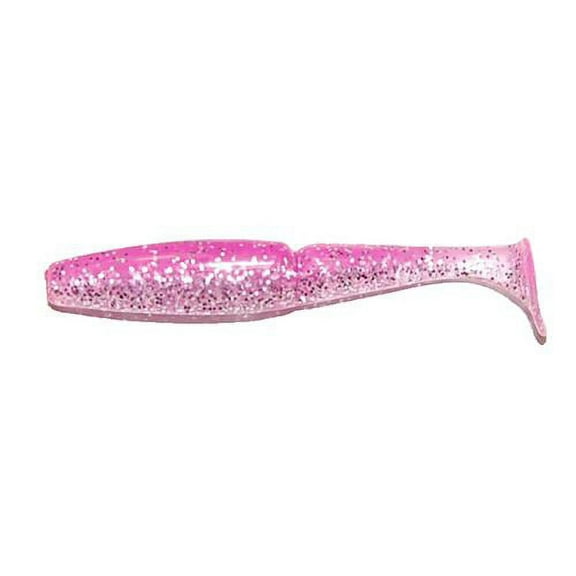 Gambler Little EZ 3 3/4 inch Segmented Paddle Tail Swimbait (Pink Hologram)