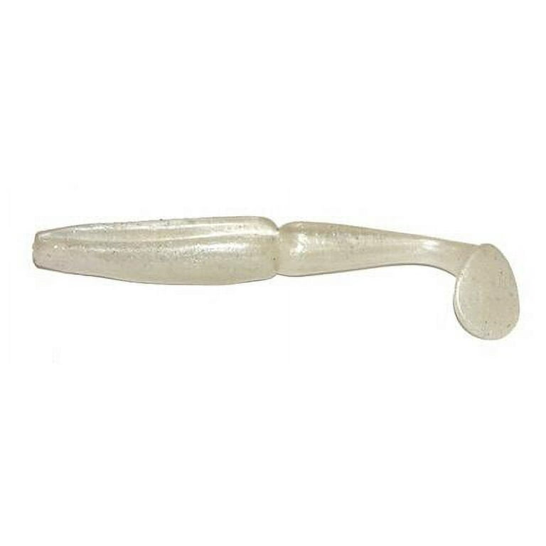 Gambler Little EZ 3 3/4 inch Segmented Paddle Tail Swimbait (White  Lightening)