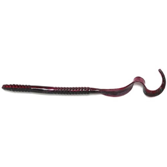 Gambler Ribbon Tail 10'' Red Shad Green Glitter 10pk