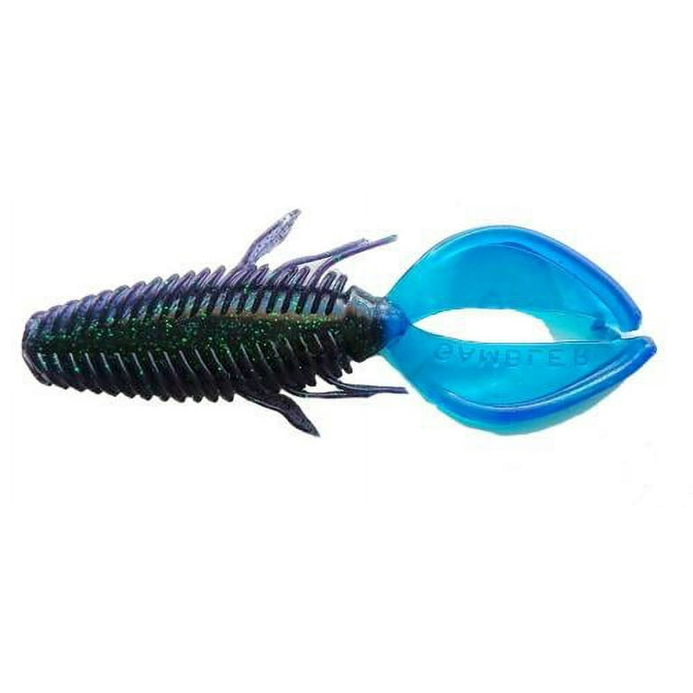 Gambler Stinger Creature Bait (June Bug Blue Tail, 4 1/4 inch)