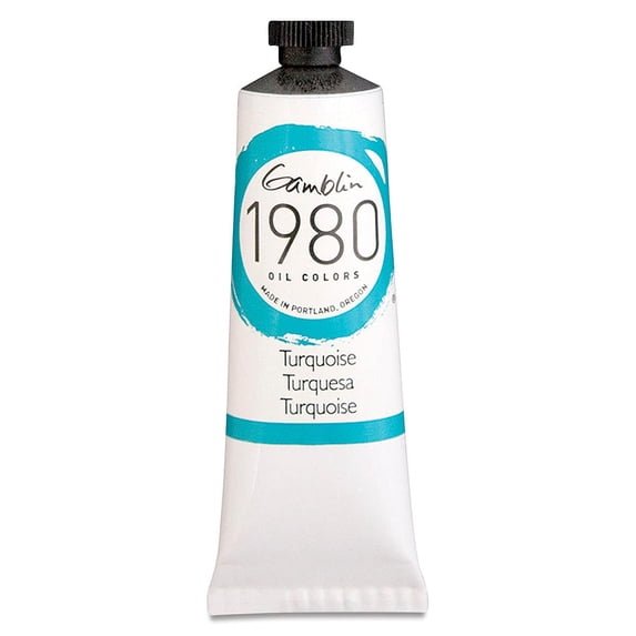 Gamblin 1980 Oil Color, 37ml, Turquoise