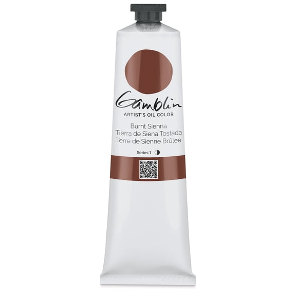 Gamblin Artist's Oil Color - Burnt Sienna, 150 ml tube