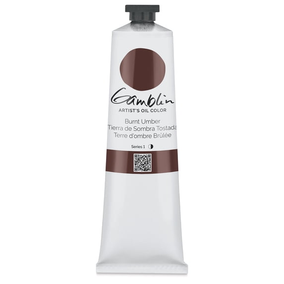Gamblin Artist Grade Oil Color - Burnt Umber, 150 ml