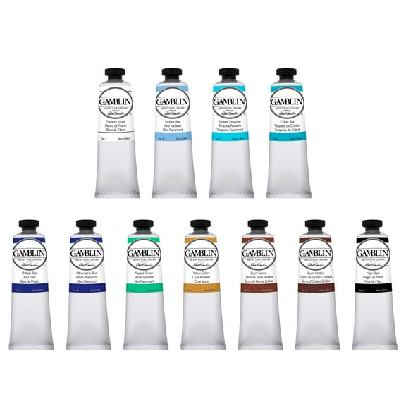 Gamblin Artist Oil Paint Set For Professionals - SEASCAPE SET - 37ml Tubes