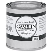 Gamblin Artists Oil Color - Chromatic Black, 8 oz Can