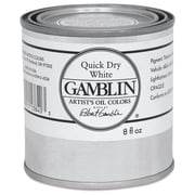 Gamblin Artists Oil Color - Quick Dry White, 8 oz Can