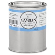 Gamblin Artists Oil Color - Radiant Blue, 16 oz can