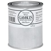 Gamblin Artists Oil Color - Titanium White, 16 oz Can