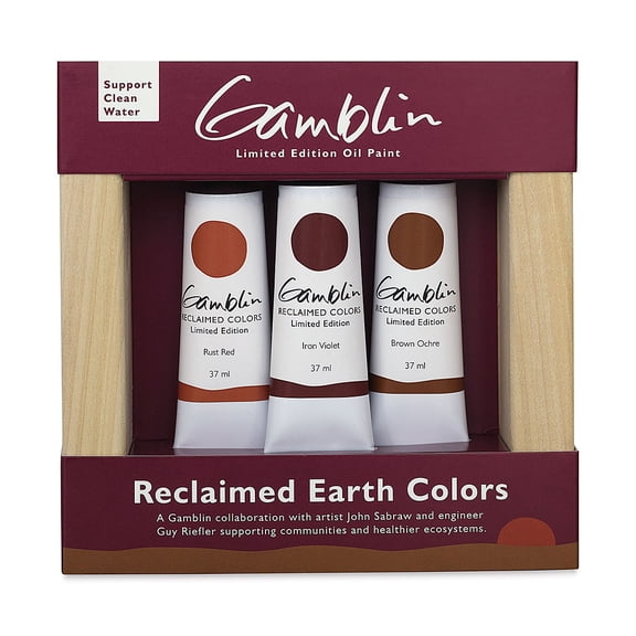 Gamblin Artist's Oil Colors - Set of 3, Reclaimed Earth, 37 ml