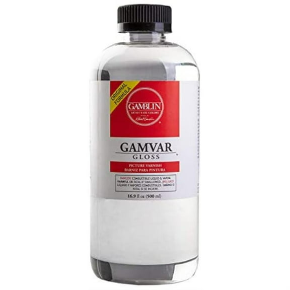 Gamblin Gamvar Clear Gloss Picture Varnish, 16.9 oz.