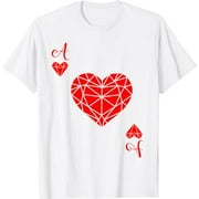 Gambling Ace Gambler Player Card Playing Cards Heart Casino T-Shirt