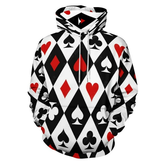 Gambling Casino Cards 3D Print Hoodie Men Women Autumn Thin Pullover Sweatshirt Vintage Streetwear Tops